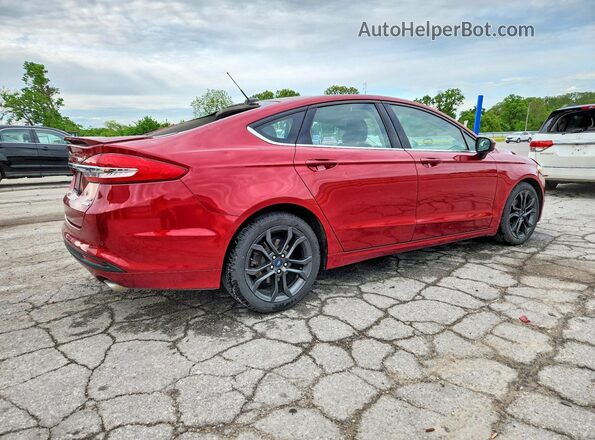 3FA6P0HD6JR230081 2018 FORD FUSION Red 