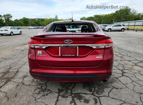 3FA6P0HD6JR230081 2018 FORD FUSION Red 