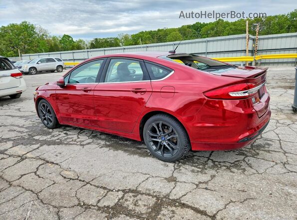 3FA6P0HD6JR230081 2018 FORD FUSION Red 