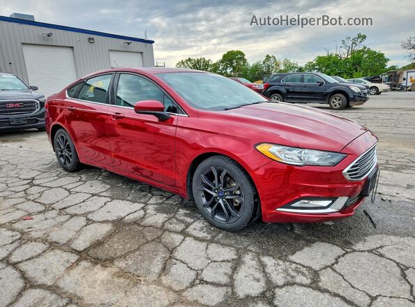 3FA6P0HD6JR230081 2018 FORD FUSION Red 