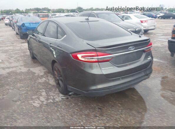3FA6P0HD6JR231750 2018 FORD FUSION Gray Задня ліва чверть
