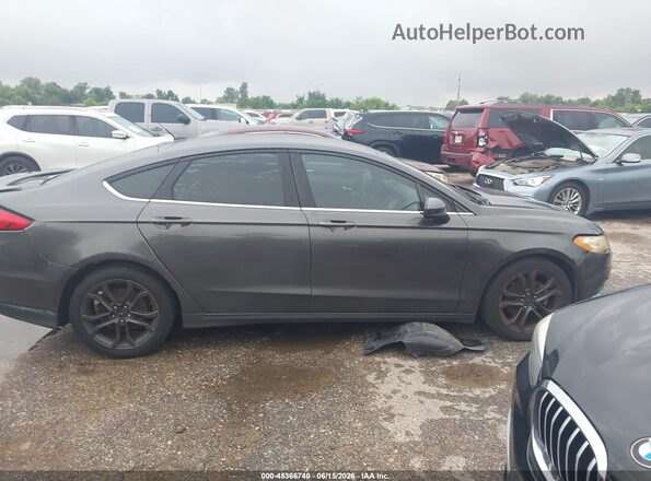 3FA6P0HD6JR231750 2018 FORD FUSION Gray Вид задньої частини салону