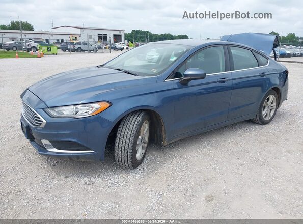 3FA6P0HD6JR252923 2018 FORD FUSION Blue Front left