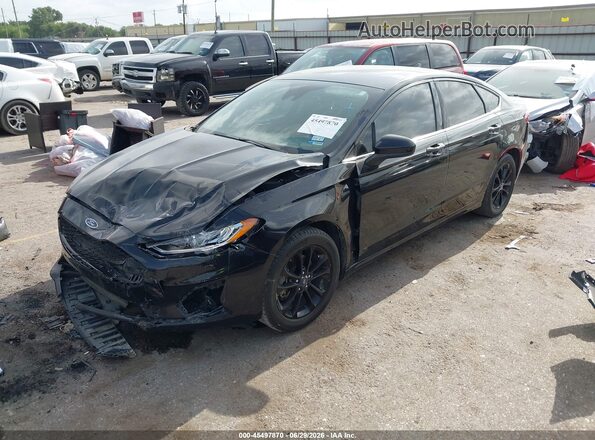 3FA6P0HD6LR166742 2020 FORD FUSION Черный Передняя левая четверть