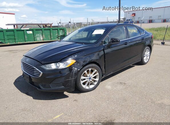 3FA6P0HD6LR170435 2020 FORD FUSION Черный Передняя левая четверть