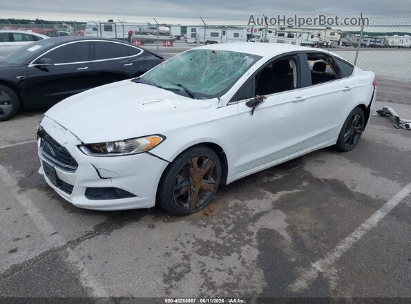 3FA6P0HD7GR190862 2016 FORD FUSION White Առջևի ձախ երեք քառորդ տեսարան