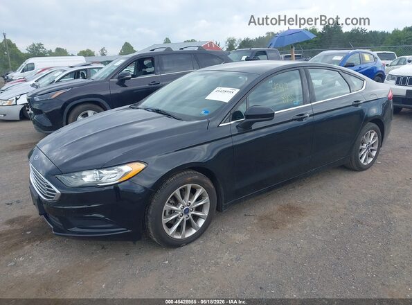 3FA6P0HD7HR256859 2017 FORD FUSION Black Առջևի ձախ երեք քառորդ տեսարան