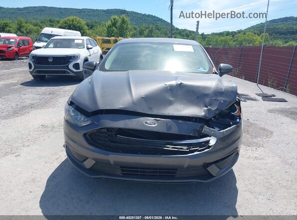 3FA6P0HD7JR187323 2018 FORD FUSION Серый Вид спереди