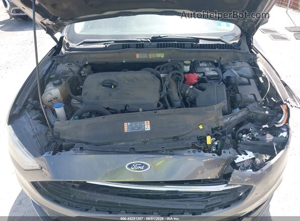3FA6P0HD7JR187323 2018 FORD FUSION Серый Вид сзади