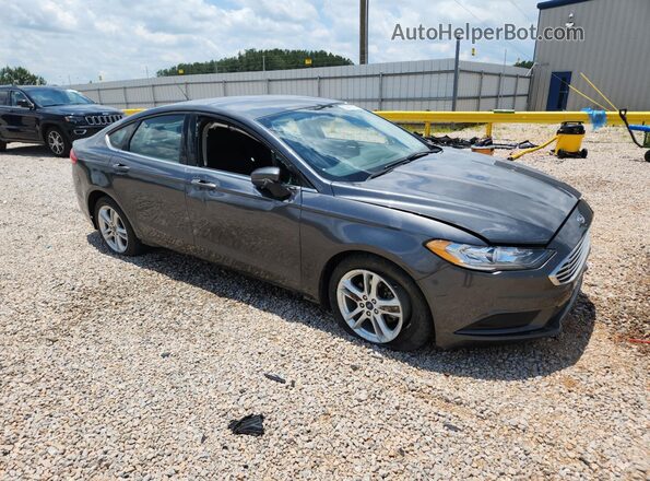 3FA6P0HD7JR200927 2018 FORD FUSION Gray 