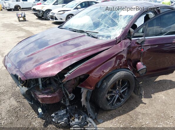 3FA6P0HD7JR260366 2018 FORD FUSION Темно-бордовый Вид спереди