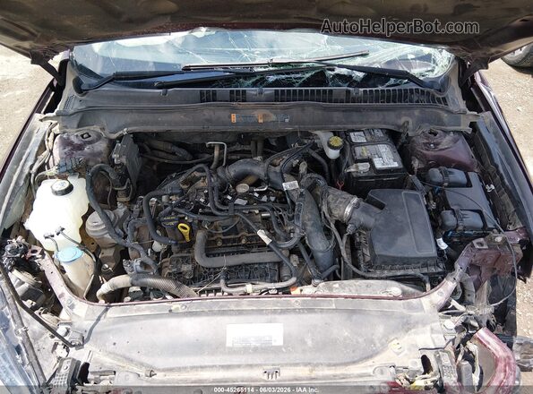3FA6P0HD7JR260366 2018 FORD FUSION Темно-бордовый Вид сзади