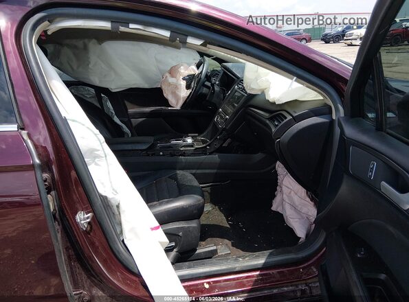 3FA6P0HD7JR260366 2018 FORD FUSION Темно-бордовый Вид салона спереди