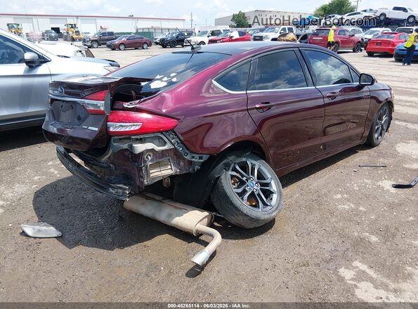 3FA6P0HD7JR260366 2018 FORD FUSION Темно-бордовый Задняя правая четверть