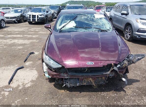 3FA6P0HD7JR260366 2018 FORD FUSION Темно-бордовый Вид щитка приборов