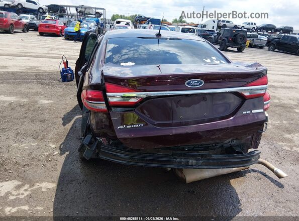 3FA6P0HD7JR260366 2018 FORD FUSION Темно-бордовый 