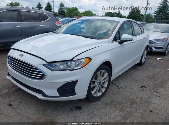 3FA6P0HD7LR109336 2020 FORD FUSION White Vista tres cuartos delantera izquierda