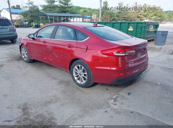 3FA6P0HD7LR124273 2020 FORD FUSION Red Trasero izquierdo