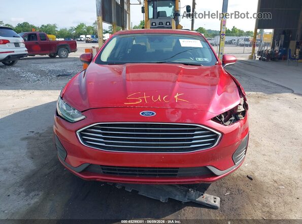 3FA6P0HD7LR124273 2020 FORD FUSION Red Vista del cuadro de instrumentos