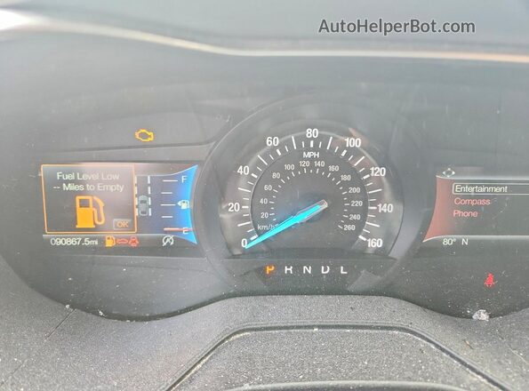 3FA6P0HD7LR225930 2020 FORD FUSION White Instrument cluster view