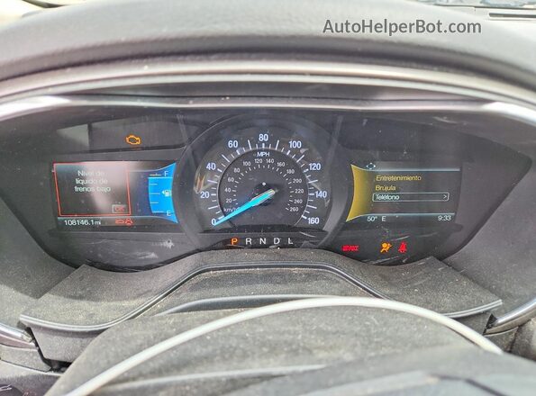 3FA6P0HD7LR255624 2020 FORD FUSION Gray Instrument cluster view