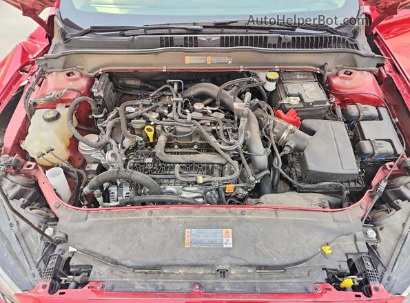 3FA6P0HD7LR257860 2020 FORD FUSION Red Вид задньої частини салону