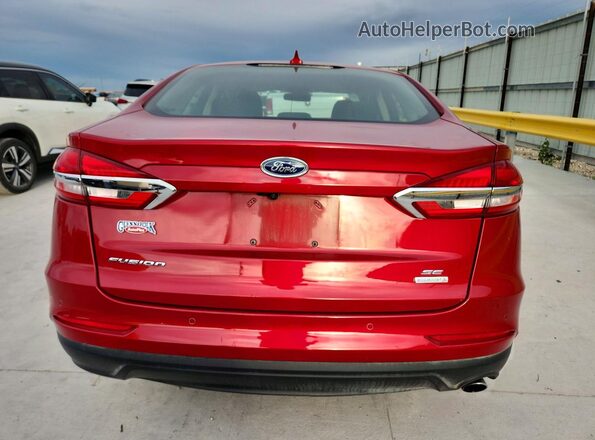 3FA6P0HD7LR257860 2020 FORD FUSION Red Вид ззаду