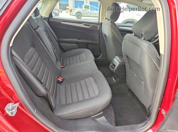 3FA6P0HD7LR257860 2020 FORD FUSION Red Вид задніх сидінь