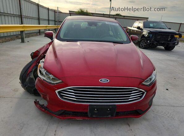 3FA6P0HD7LR257860 2020 FORD FUSION Red Вид спереду