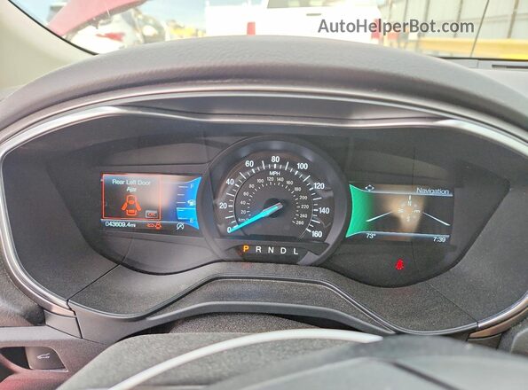 3FA6P0HD7LR257860 2020 FORD FUSION Red Вид щитка приладів
