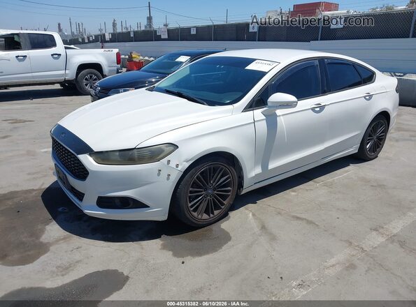 3FA6P0HD8GR248980 2016 FORD FUSION White Առջևի ձախ երեք քառորդ տեսարան