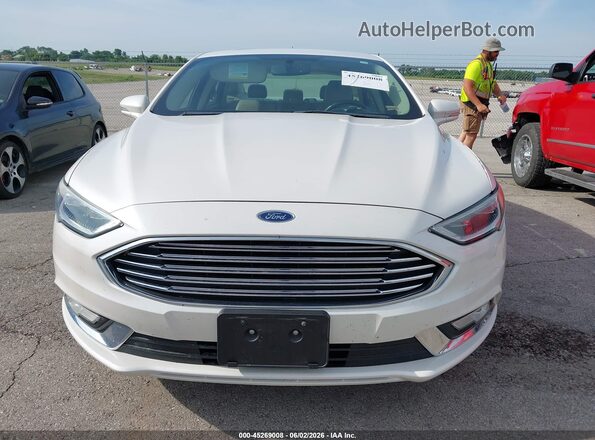 3FA6P0HD8HR115699 2017 FORD FUSION Белый Вид щитка приборов