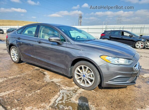 3FA6P0HD8HR123771 2017 FORD FUSION Gray Front right