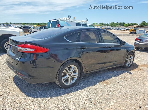 3FA6P0HD8JR125901 2018 FORD FUSION Черный Задняя правая четверть