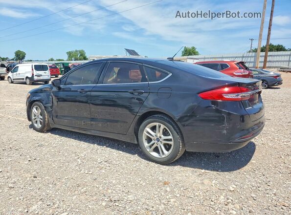 3FA6P0HD8JR125901 2018 FORD FUSION Черный Задняя левая четверть