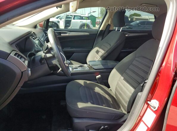 3FA6P0HD8JR284787 2018 FORD FUSION Red Вид салону спереду