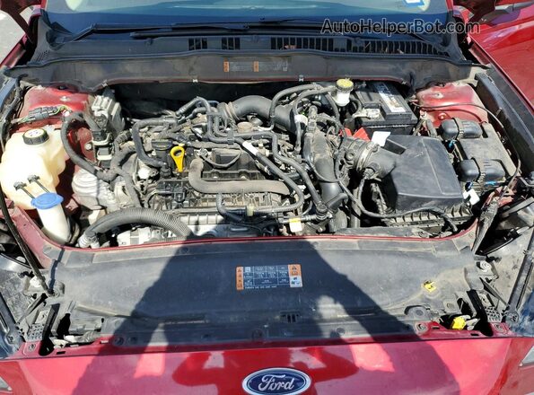 3FA6P0HD8JR284787 2018 FORD FUSION Red Вид задньої частини салону