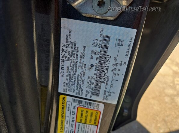 3FA6P0HD8LR110737 2020 FORD FUSION Gray 