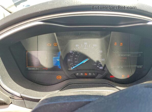 3FA6P0HD8LR231056 2020 FORD FUSION Серый Вид щитка приборов