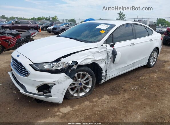 3FA6P0HD8LR260086 2020 FORD FUSION White Առջևի ձախ երեք քառորդ տեսարան