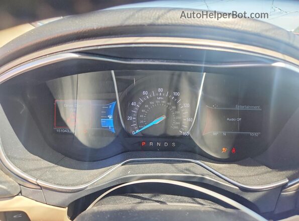 3FA6P0HD9GR121056 2016 FORD FUSION Красный Вид щитка приборов