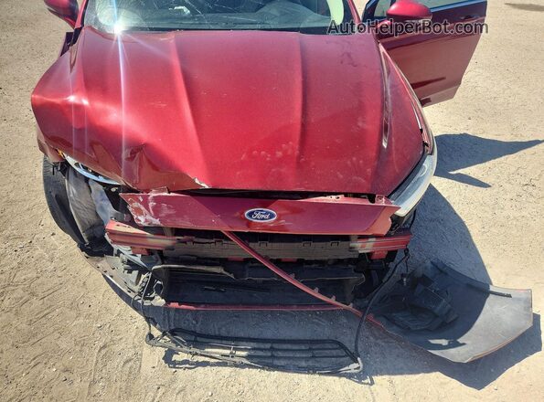 3FA6P0HD9GR121056 2016 FORD FUSION Красный Вид задней части салона