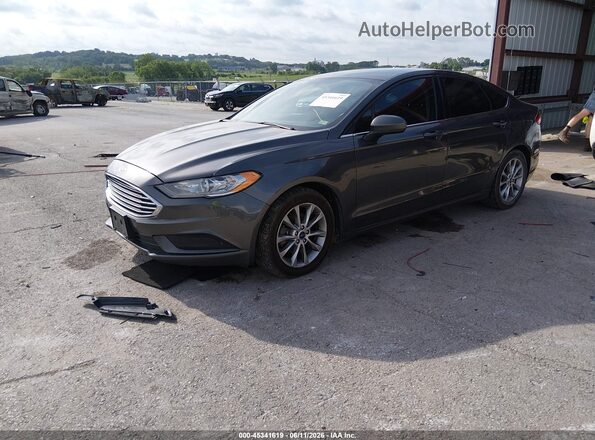 3FA6P0HD9HR122161 2017 FORD FUSION Gray Передня ліва чверть
