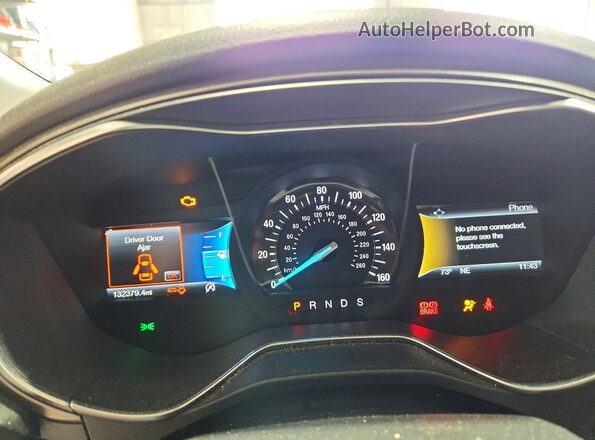 3FA6P0HD9HR333232 2017 FORD FUSION Black Սարքավորումների վահանակի տեսք