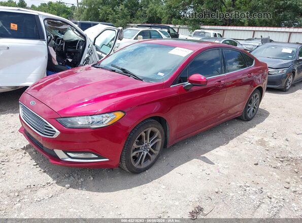 3FA6P0HD9HR353447 2017 FORD FUSION Red Front left
