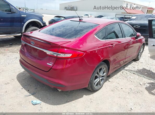 3FA6P0HD9HR353447 2017 FORD FUSION Red Rear right