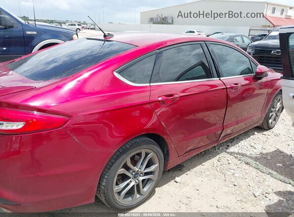 3FA6P0HD9HR353447 2017 FORD FUSION Red Rear interior view