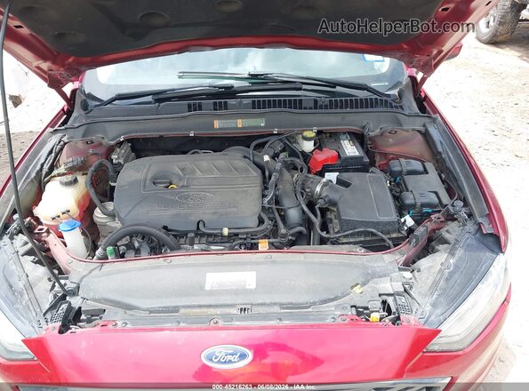 3FA6P0HD9HR353447 2017 FORD FUSION Red Rear view