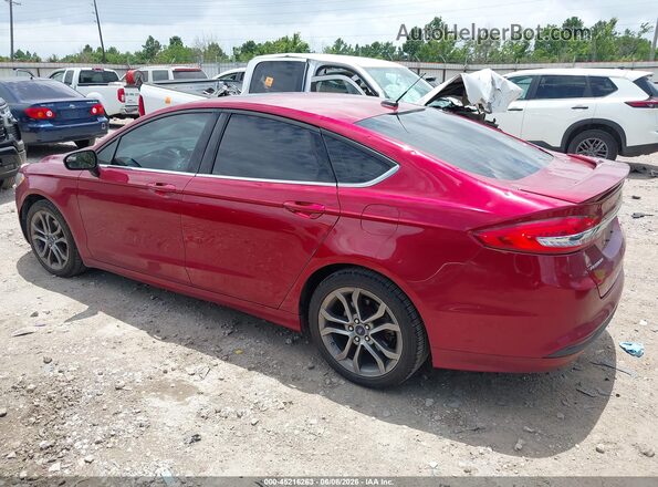 3FA6P0HD9HR353447 2017 FORD FUSION Red 360 interior view