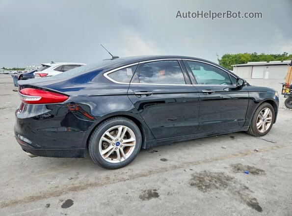 3FA6P0HD9JR203148 2018 FORD FUSION Black უკანა მარჯვენა